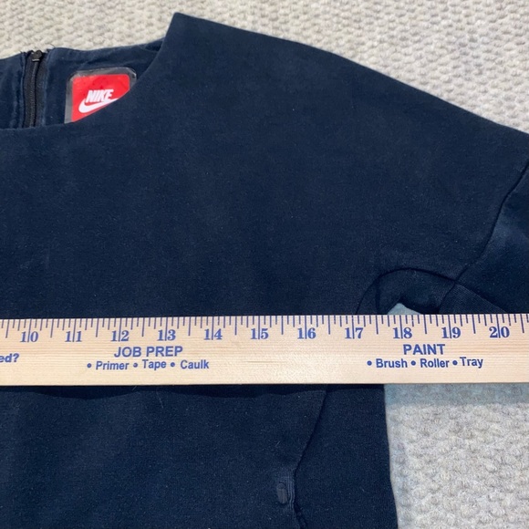 Nike Tech Fleece Pullover Crew Sweatshirt Black 685748-010 Women Small *Stains* - Picture 6 of 11